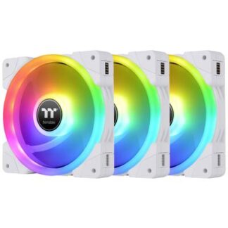 Thermaltake CL-F161-PL12SW-A PC fan White, Transparent, RGB (W x H x D) 120 x 120 x 25 mm incl. RGB lighting control