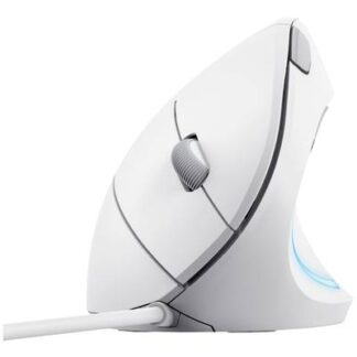 Trust VERTO ERGO Mouse Corded Optical White 6 Buttons 1600 dpi Ergonomic