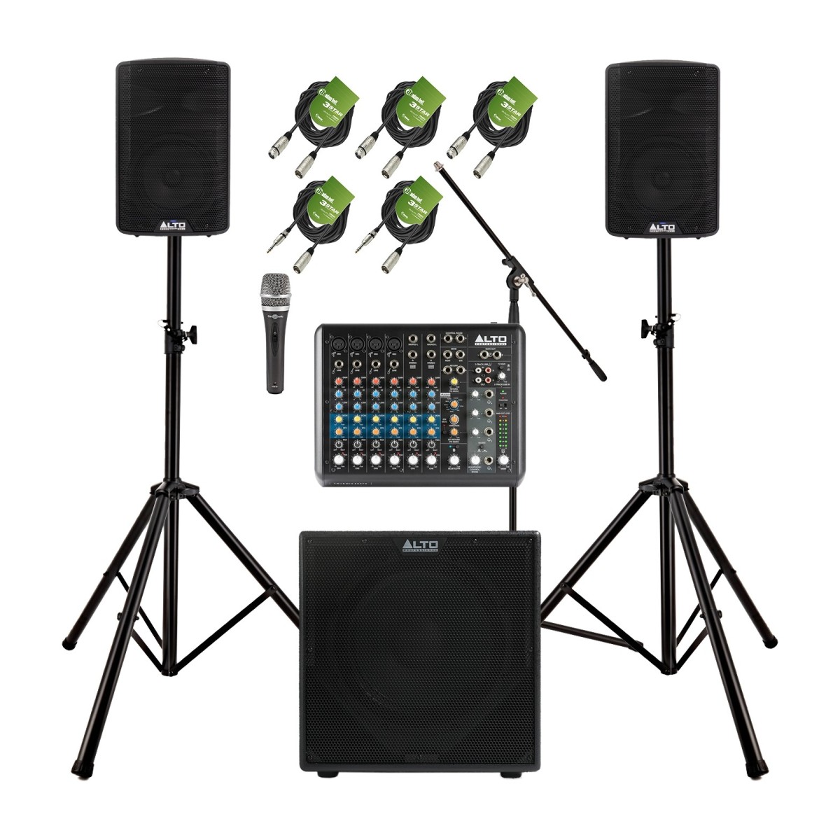 Alto Professional TX408 Complete PA System Bundle