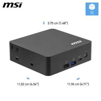 MSI Cubi NUC AI+ 3MG Intel Core Ultra 5 322 (12MB Cache) 16GB DDR5-SDRAM 512GB SSD Intel Graphics LAN WLAN Bluetooth Windows 11 Pro ( NUC AI+ 3MG i5 322 FS 16GB 512GB W11P)